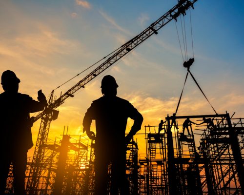 building-construction-sunset