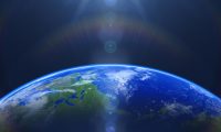 Space background. 3D render